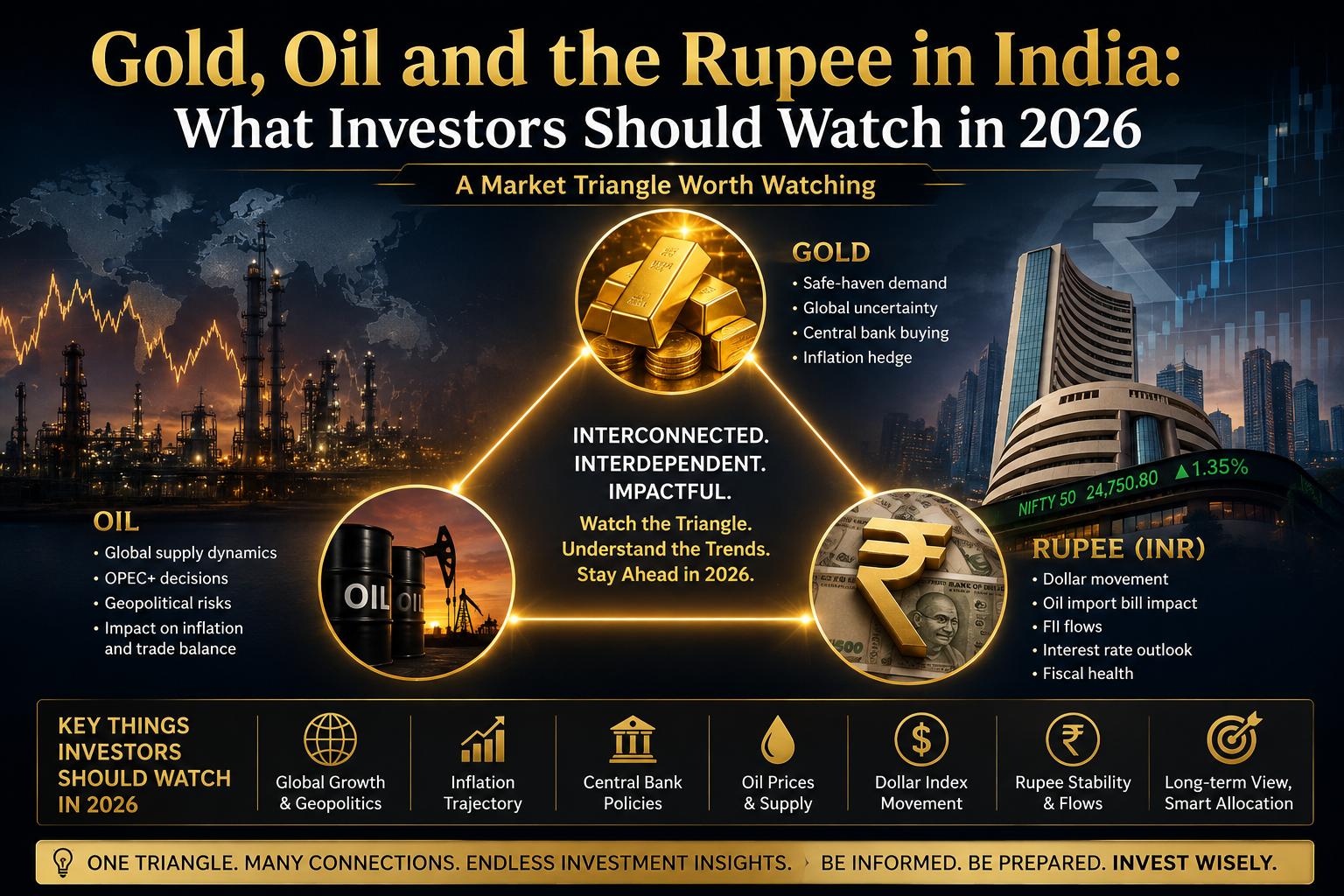 Gold, Oil and the Rupee in India: What Investors Should Watch in 2026